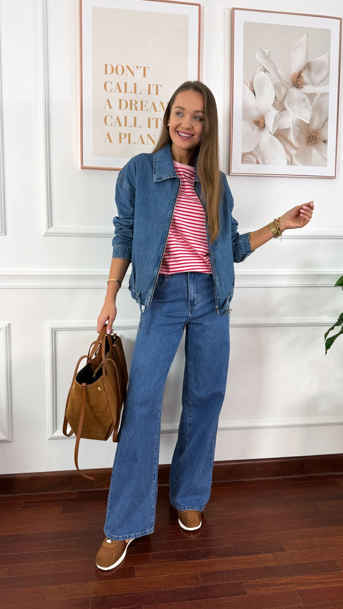 Spodnie wide leg Vanessa denim