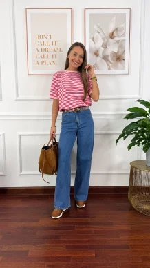 Spodnie wide leg Vanessa denim