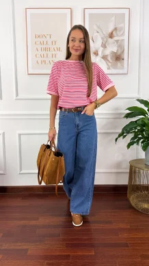 Spodnie wide leg Vanessa denim