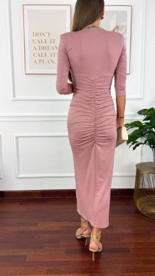 Sukienka maxi Benia różowa