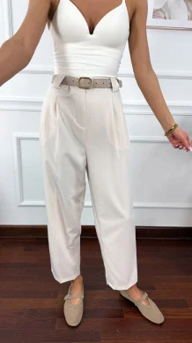 Spodnie Isabella beżowe