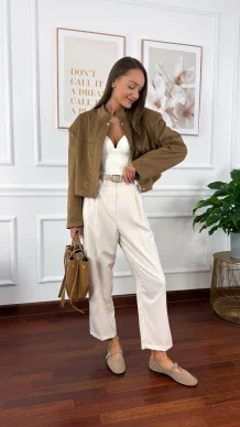 Spodnie Isabella beżowe