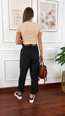 Bawełniana t-shirt Pam beżowy