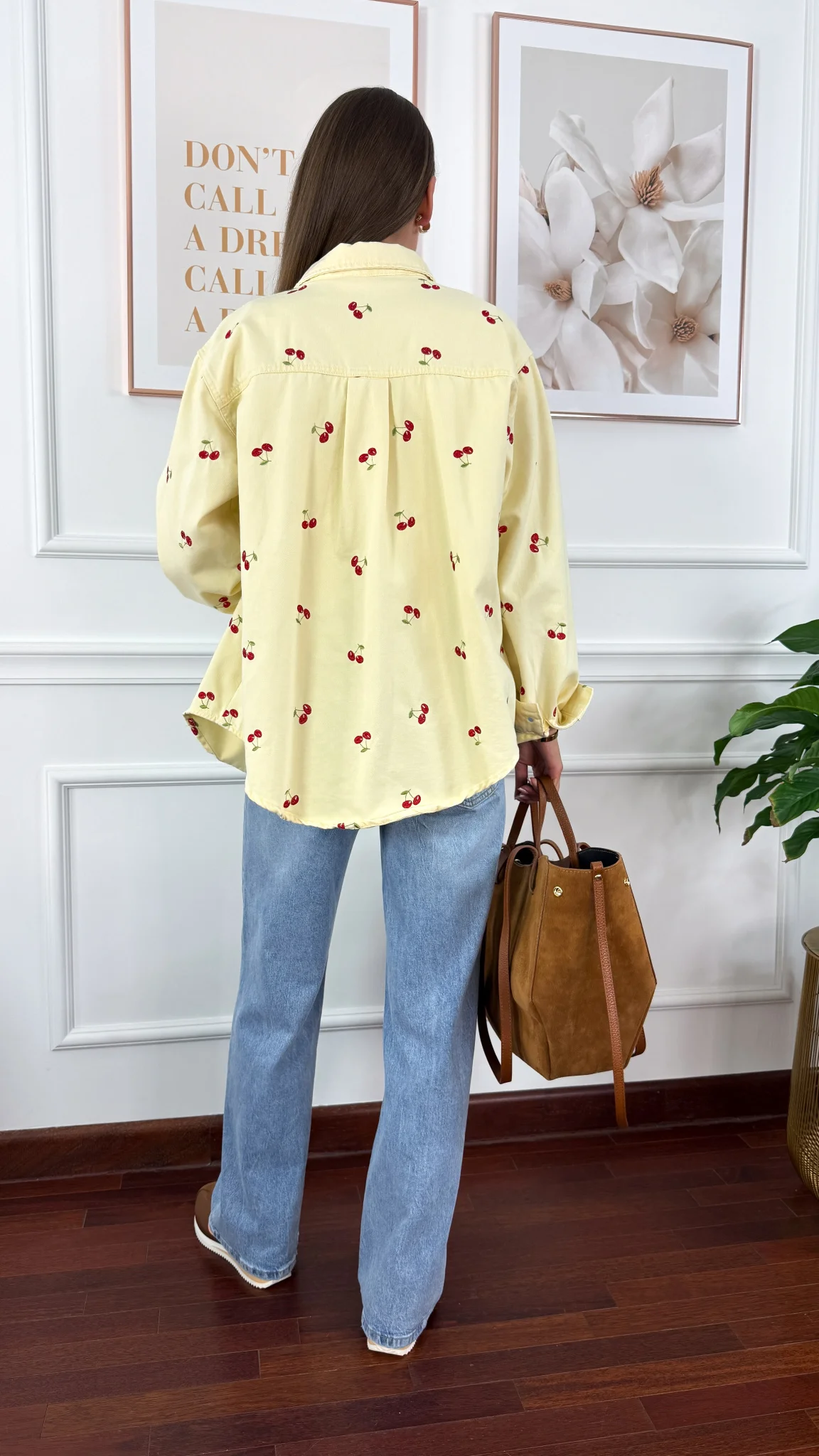 Koszula Ruby w wiśnie żółta