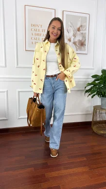 Koszula Ruby w wiśnie żółta