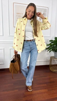 Koszula Ruby w wiśnie żółta