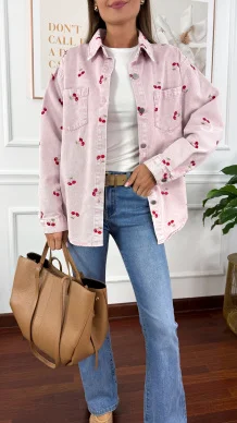 Koszula Ruby w wiśnie różowa