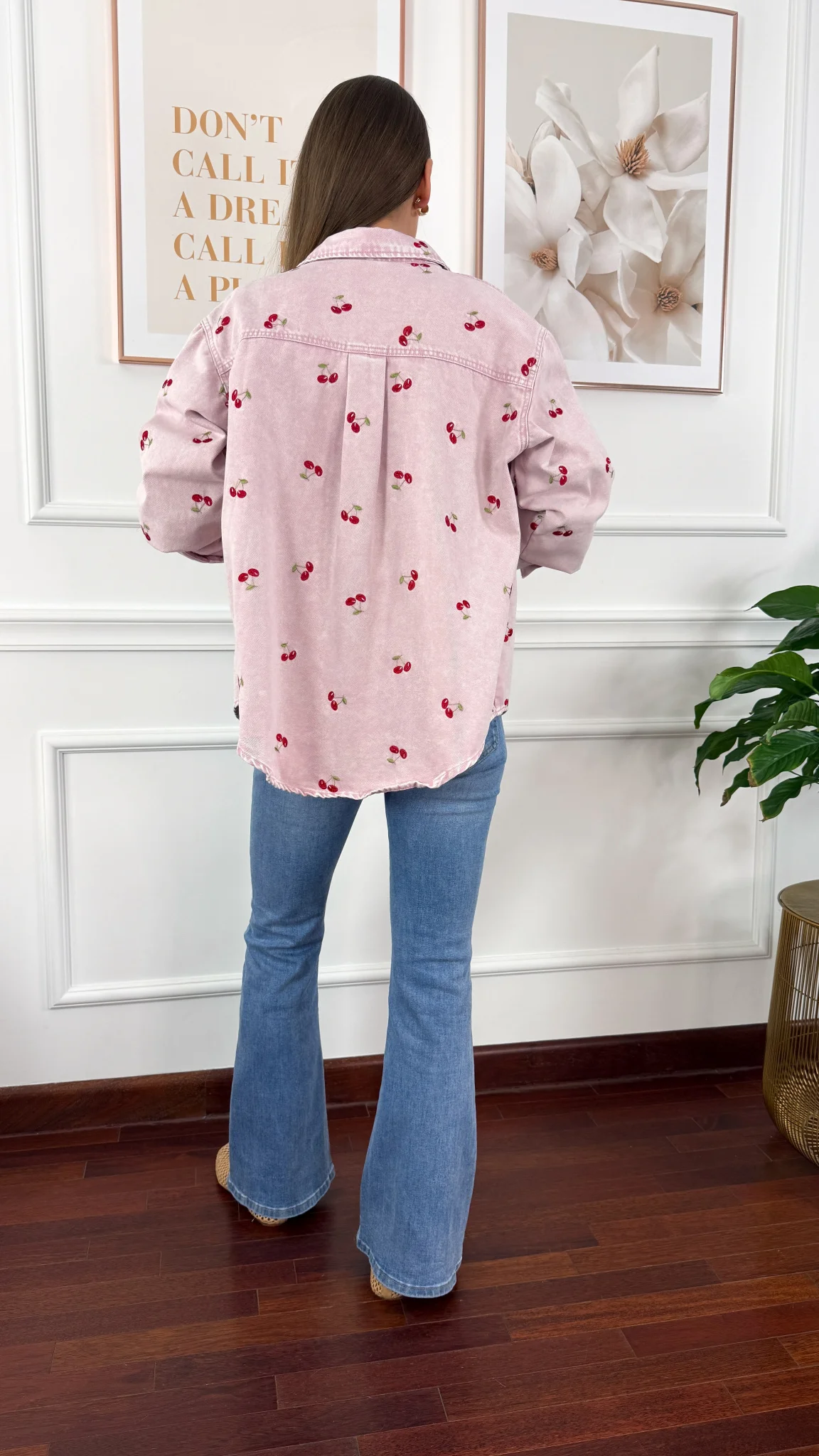 Koszula Ruby w wiśnie różowa