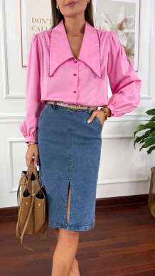 Spódnica midi Kiki denim