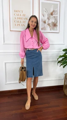 Spódnica midi Kiki denim