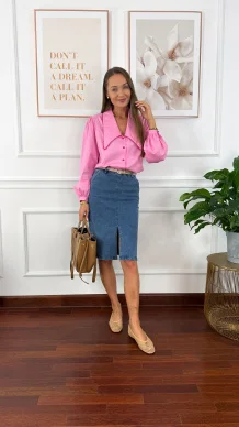 Spódnica midi Kiki denim