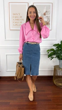 Spódnica midi Kiki denim