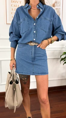 Spódniczko-szorty Frida denim