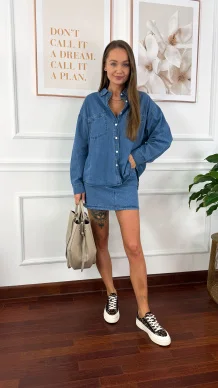 Bawełniana koszula Janet denim