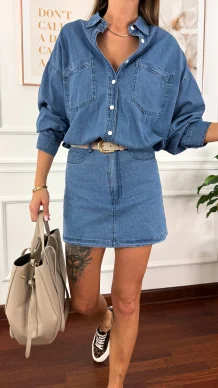 Bawełniana koszula Janet denim