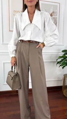 Bawełniana koszula Glow biała