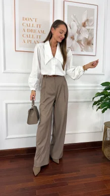 Bawełniana koszula Glow biała