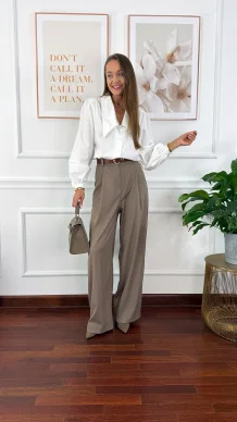 Bawełniana koszula Glow biała