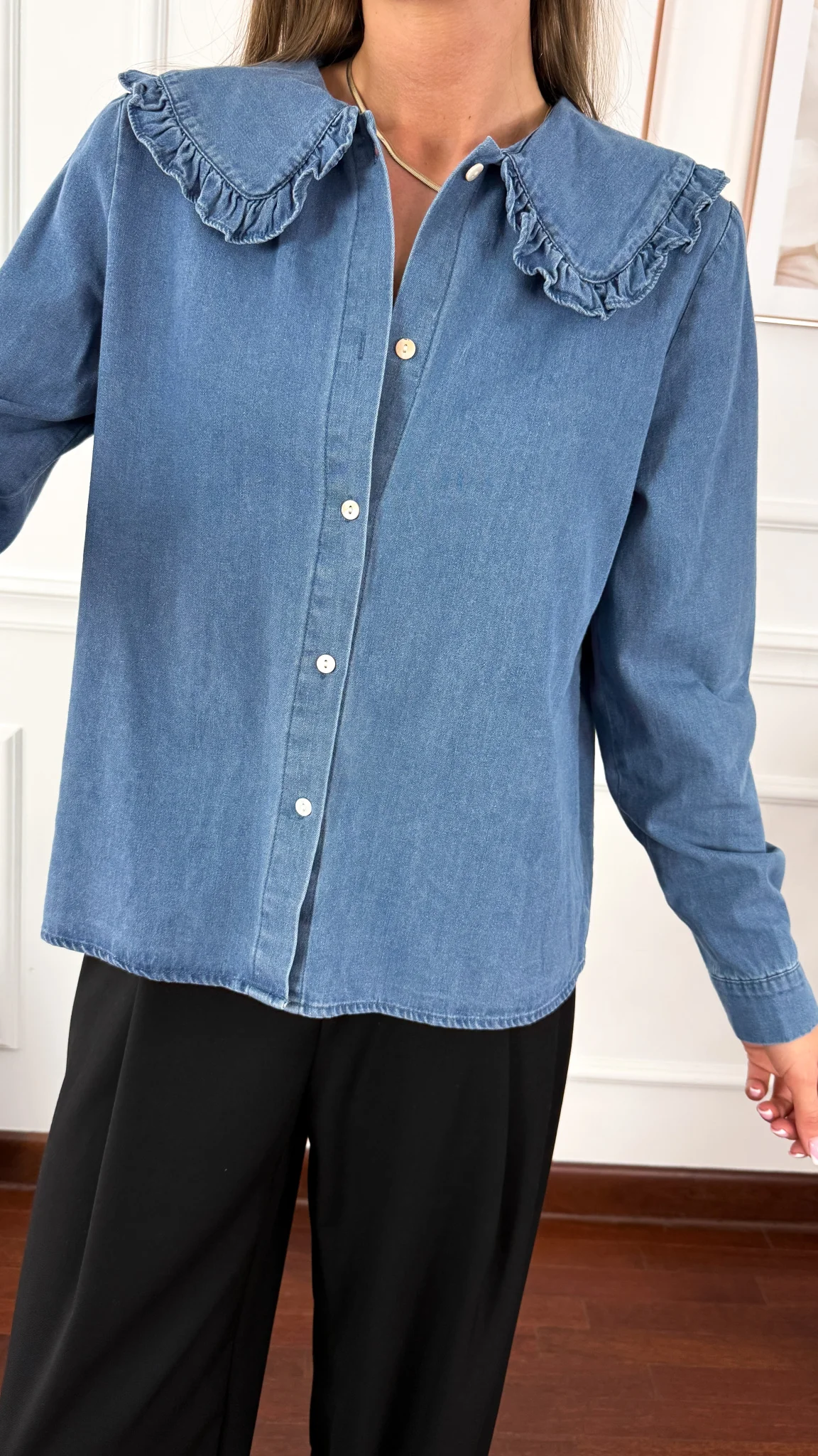 Bawełniana koszula Lila denim