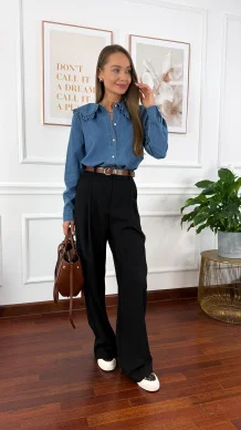 Bawełniana koszula Lila denim