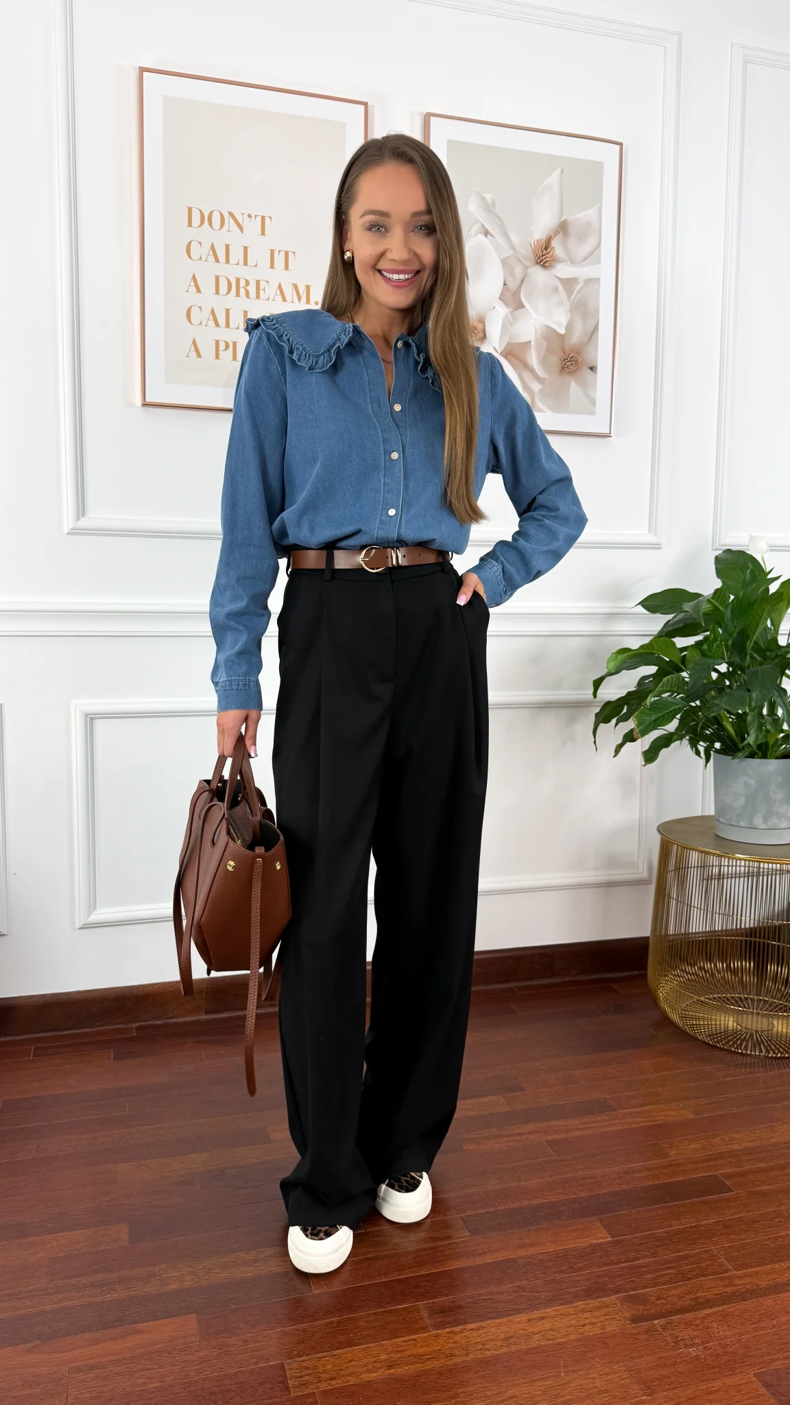 Bawełniana koszula Lila denim