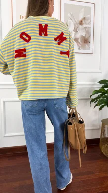 Bawełniana bluza Sally z napisem Mommy