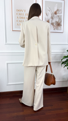 Wiskozowy garnitur Mirena beżowy