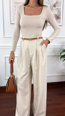 Wiskozowy komplet Mirena beżowy