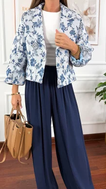 Kurtka haftowana Estela w kwiaty