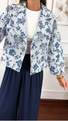 Kurtka haftowana Estela w kwiaty