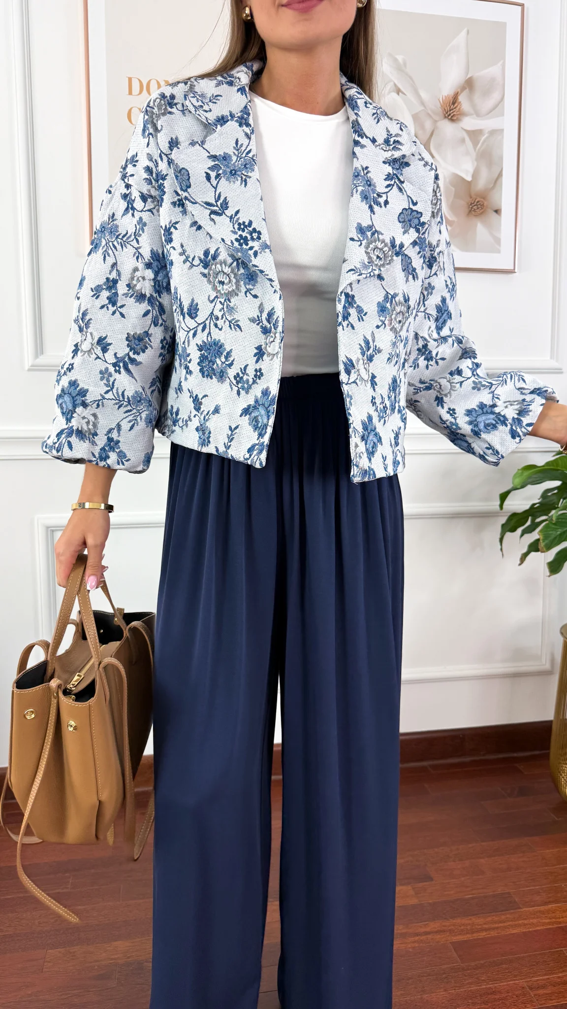 Kurtka haftowana Estela w kwiaty