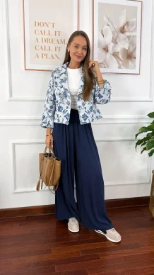 Kurtka haftowana Estela w kwiaty