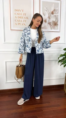 Kurtka haftowana Estela w kwiaty