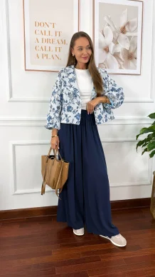 Kurtka haftowana Estela w kwiaty