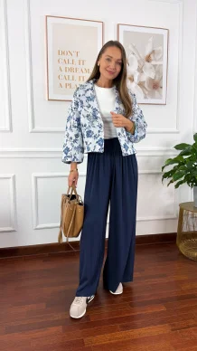 Kurtka haftowana Estela w kwiaty