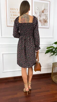 Hiszpanka Tansa w kwiaty czarna