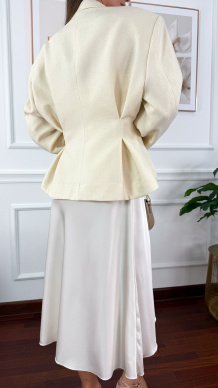 Wiskozowa spódnica Petra śmietankowa