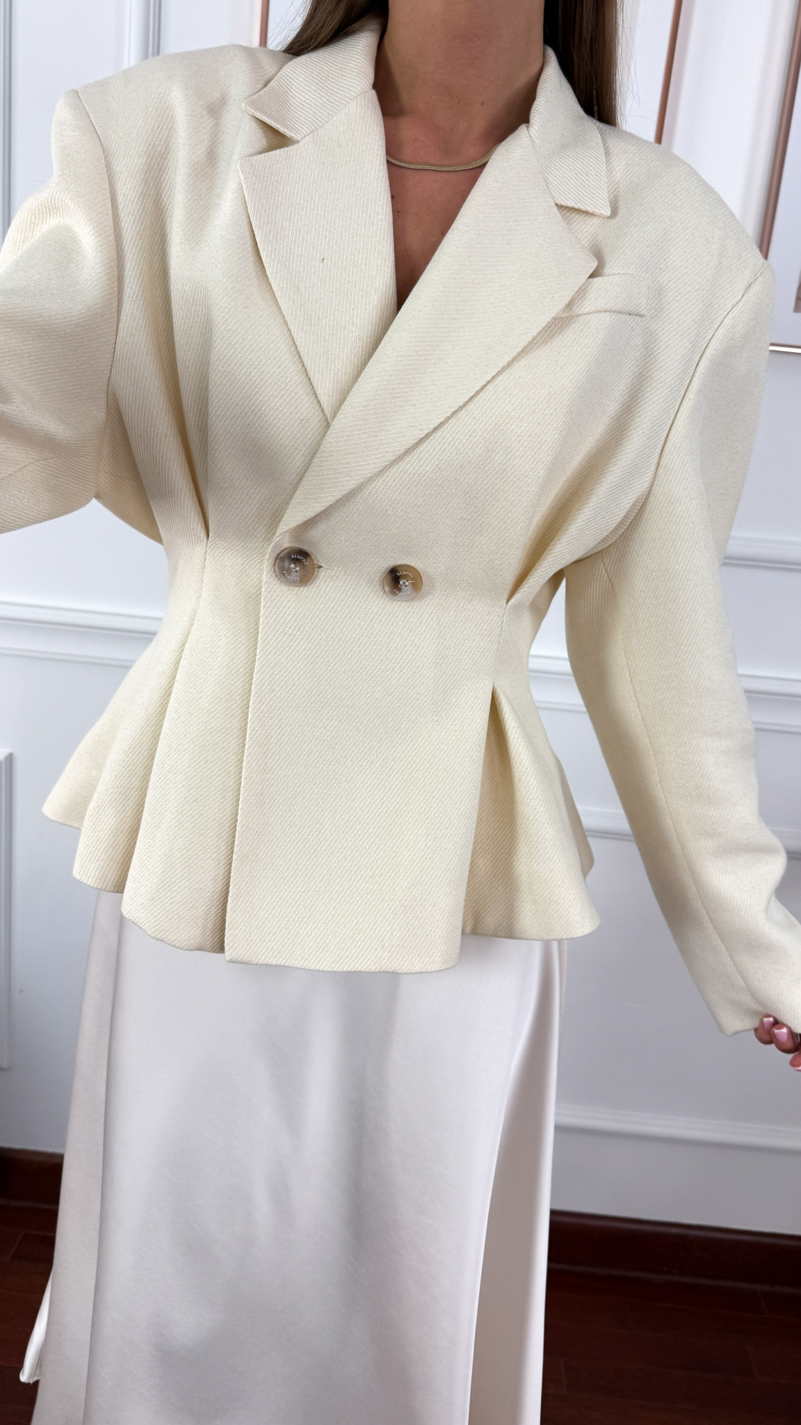 Marynarka Cornelia masełkowa