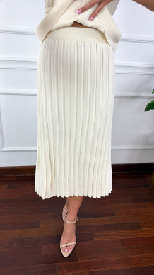 Wiskozowy komplet Milano masełko