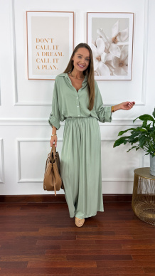 Wiskozowy komplet Ressa matcha