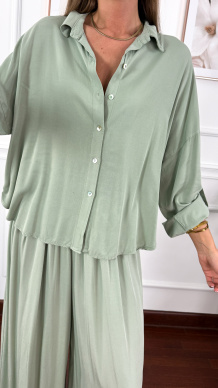 Wiskozowy komplet Ressa matcha