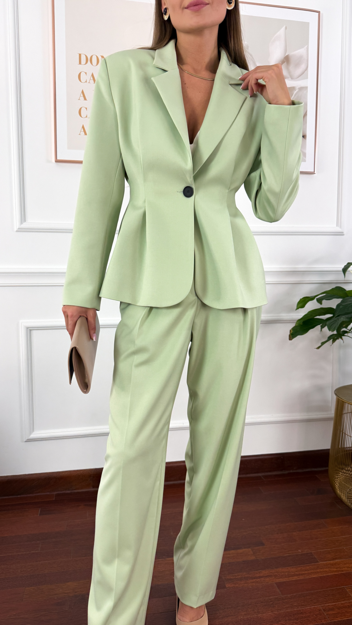 Wiskozowy komplet Alice matcha