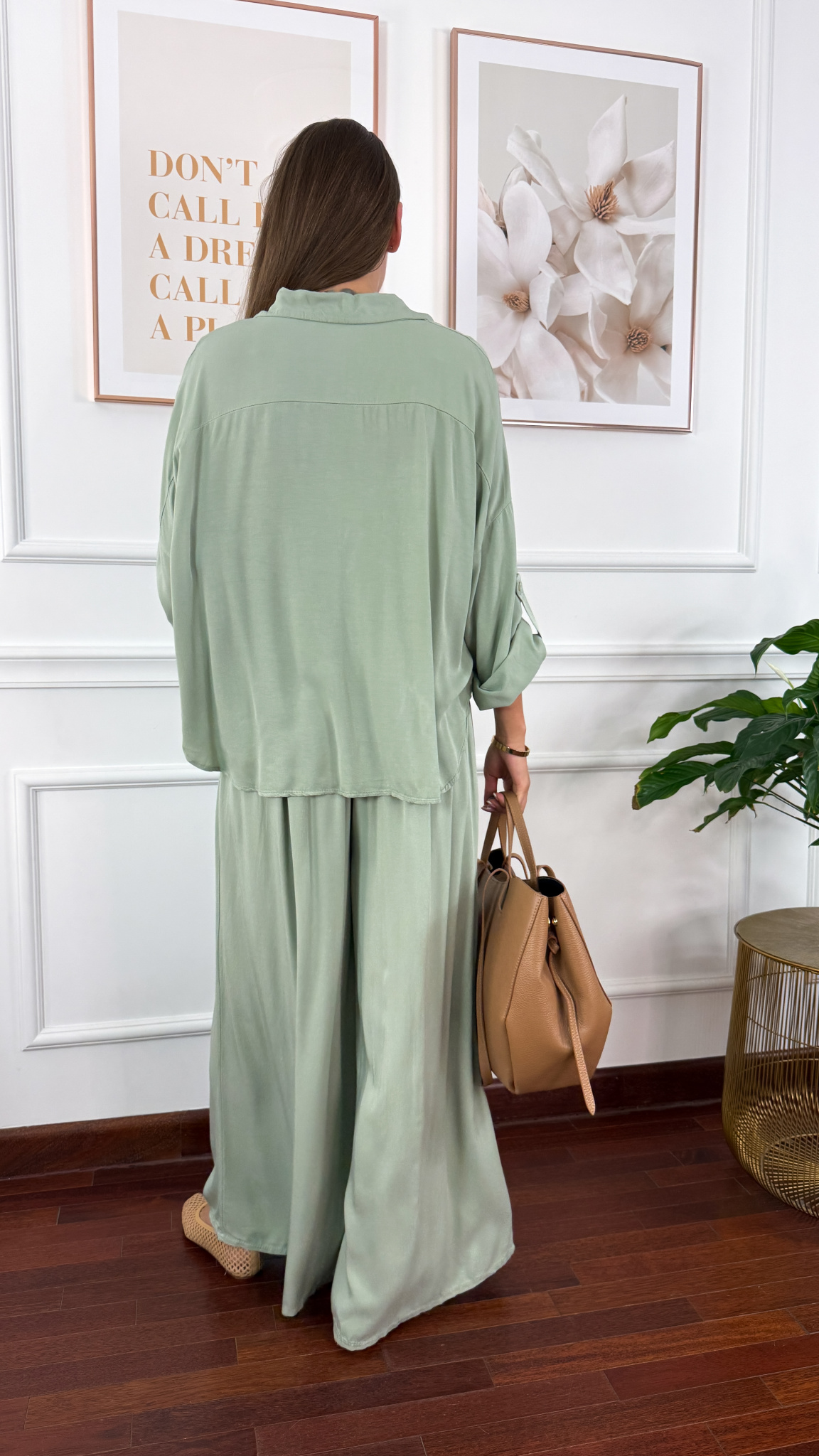 Wiskozowy komplet Ressa matcha