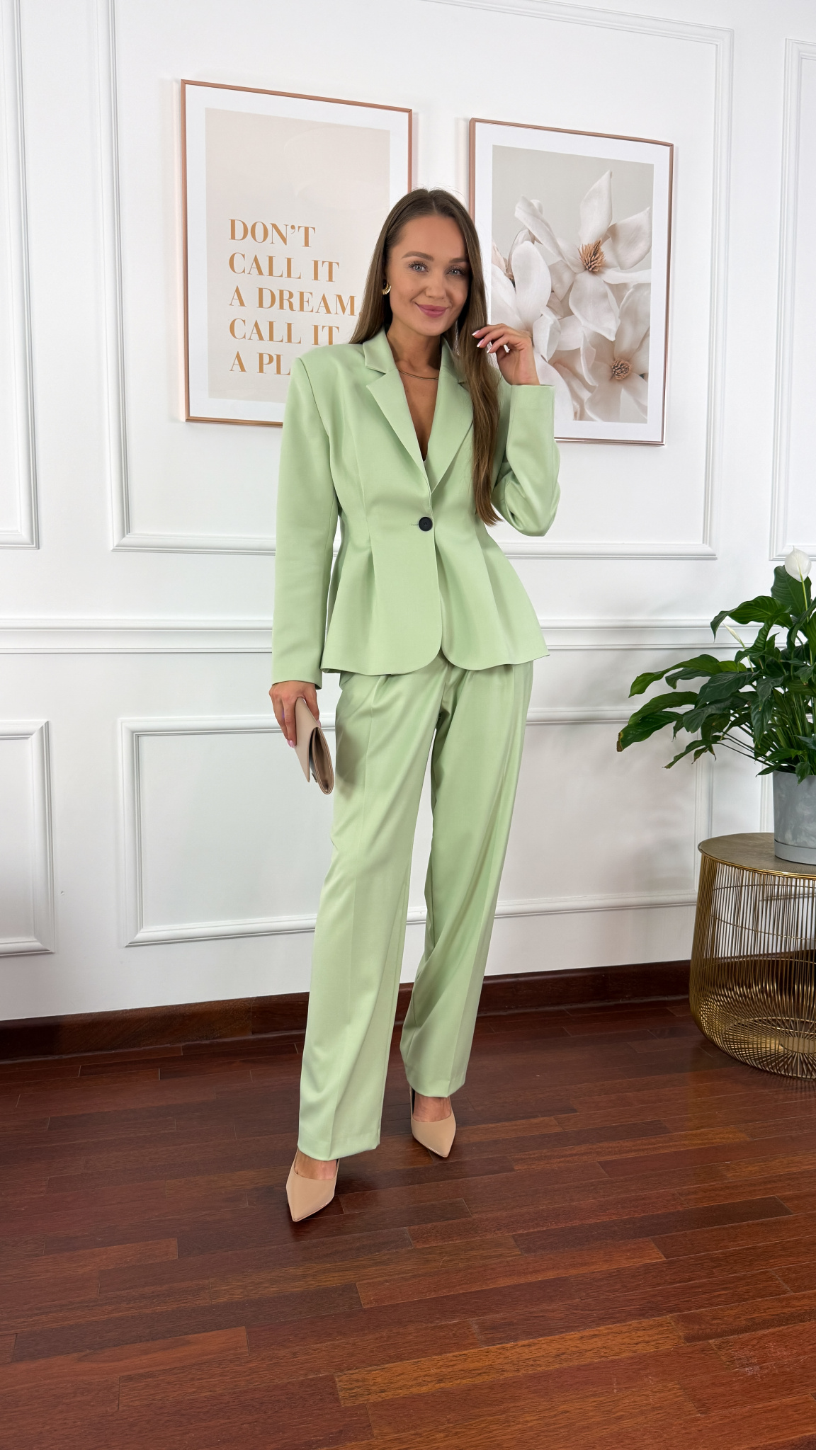 Wiskozowy komplet Alice matcha