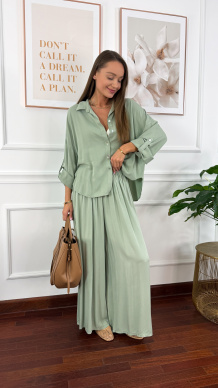 Wiskozowy komplet Ressa matcha