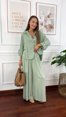 Wiskozowy komplet Ressa matcha