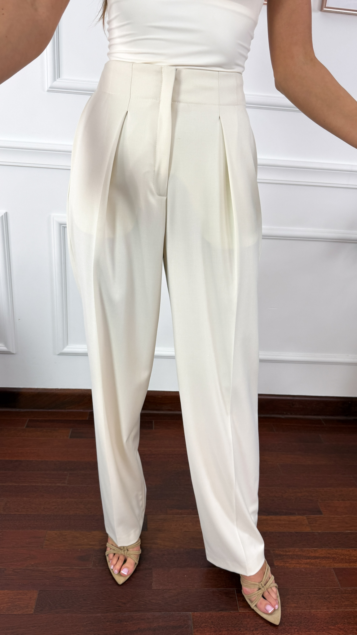 Wiskozowy komplet Alice beżowy