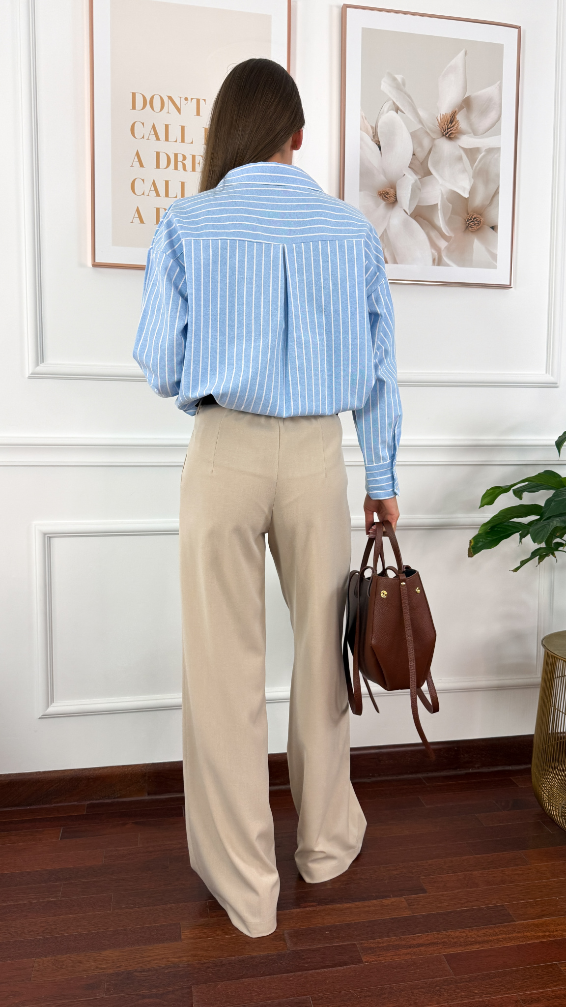 Wiskozowe Spodnie Ofelia beżowe