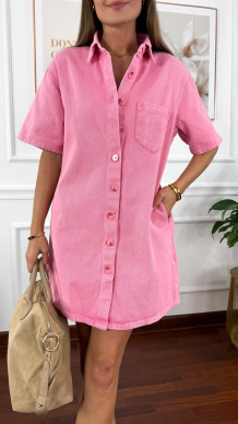 Szmizjerka Noelia denim różowa