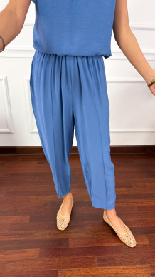 Wiskozowy komplet Corsa niebieski